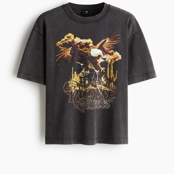 H&M Other - Men's Black Graphic T-Shirt